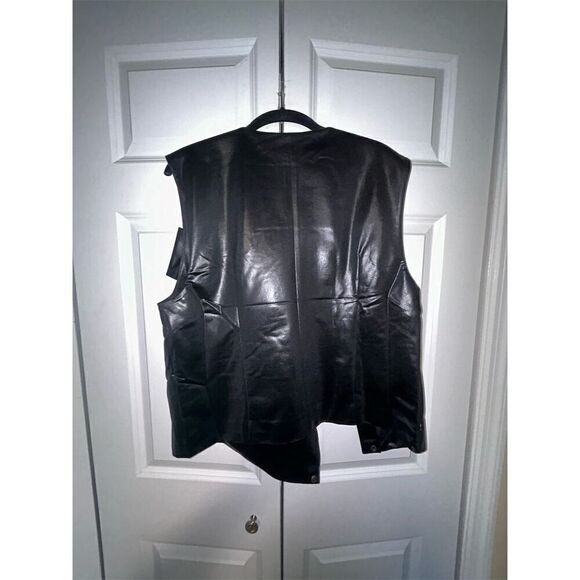 Adidas Women's Blue Version Chile 62 Vest Black Size Large Snap-Button F… - Picture 9 of 10